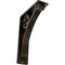 Ekena Millwork Crawley Wrought Iron Bracket, (Triple center brace), Antiqued Pale Gold 2"W x 5 1/2"D x 8"H BKTM02X05X08TCRAPG - alternate 1
